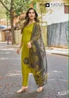 Trisha By Kadlee Rayon Weaving Kurti With Bottom Dupatta 